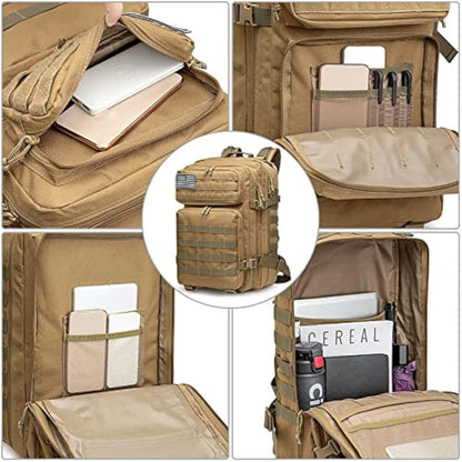 G4Free 40L Molle Backpack Large Pack Molle Shoulder Bag Rucksacks Daypack for Outdoor Hiking Camping Trekking Hunting