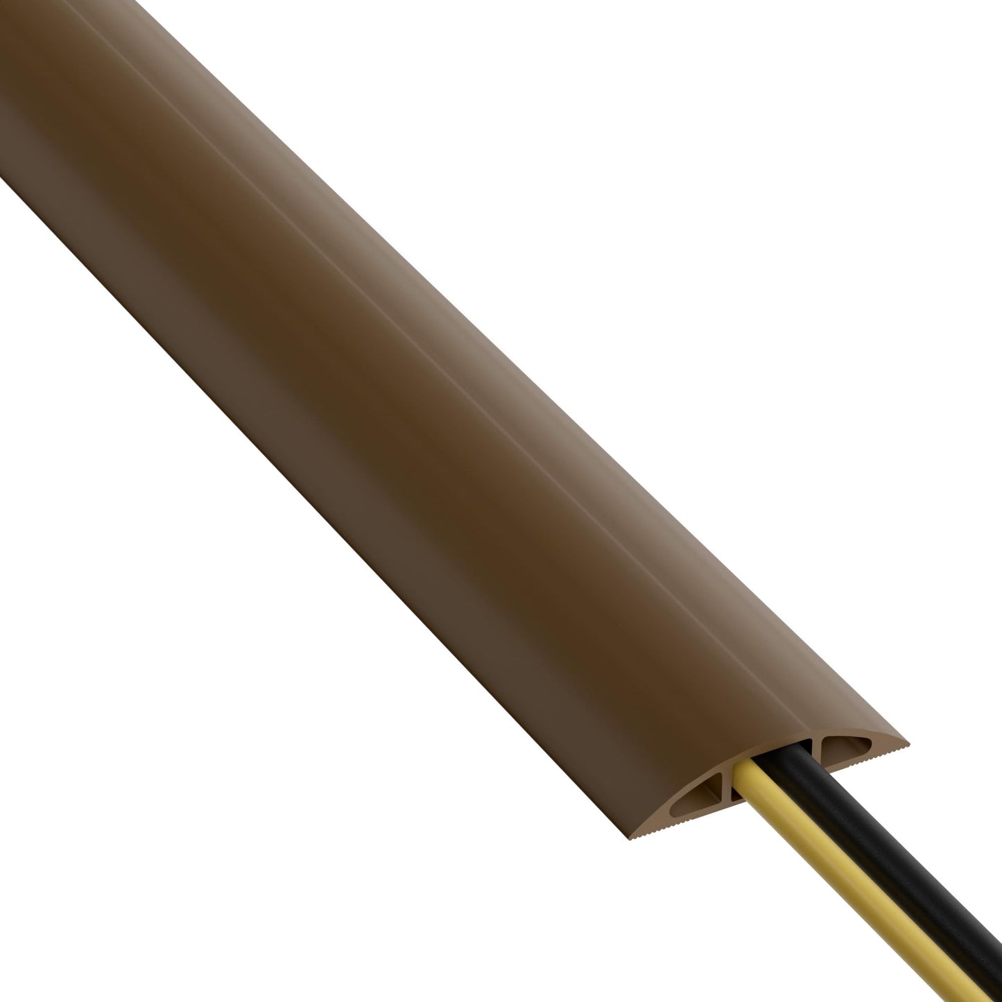 D-Line CC-3 Cable Protector, Floor Cord Channel, Wire Cover, Protect Cables & Prevent Trip Hazards - 1.8 Meter Length, Cavity 17mm (W) x 9mm (H) -