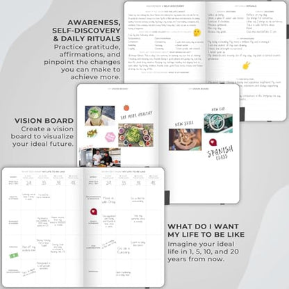 Clever Fox Planner Schedule – Undated Weekly & Monthly Life Planner with Time Slots, Appointment Book & Daily Organizer, A5 (Grey)