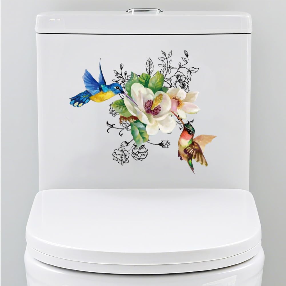 PRESSINART Toilet Seat Lid Cover Sticker 30 x 30 Inch Waterproof Peel and Stick PVC