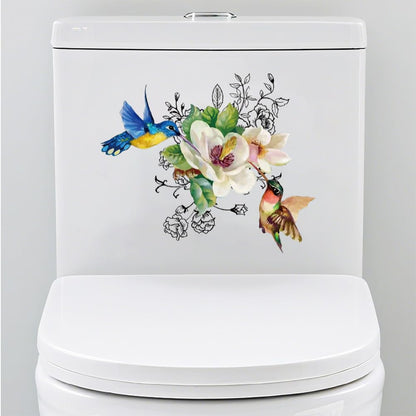 PRESSINART Toilet Seat Lid Cover Sticker 30 x 30 Inch Waterproof Peel and Stick PVC