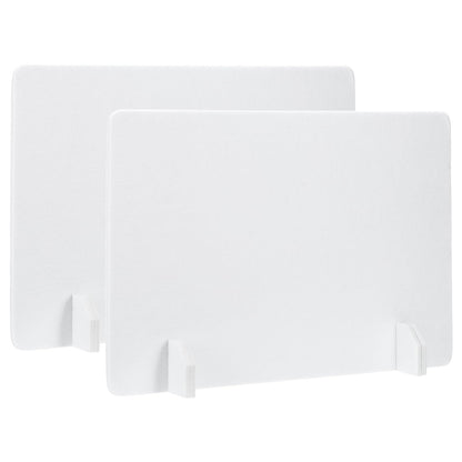 PATIKIL Desk Dividers 60x40cm, 2 Pack Desk Privacy Panel Freestanding Noise Reducing Partition Acoustic Panel with 4Pcs Support Feet for Testing
