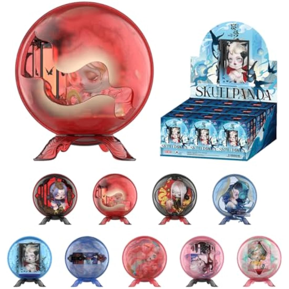 POP MART SKULLPANDA The Mirage Series Figures Whole Set Premium Design Gifts for Women Fan-Favorite Collectible Chic Art Toy Action Figure