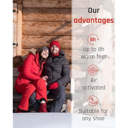 TerraTherm Insole Foot Warmers - 5, 10 or 30 Pairs - Feet and Heat Warmers, Heated Insoles for Shoes