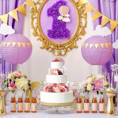 Giyiprpi 2PCS Acrylic Fillable Cake Stand, Round Cylinder Display Riser Display Box, Decorative Centerpiece for Wedding Birthday Party Display 6 Inch, 10 Inch