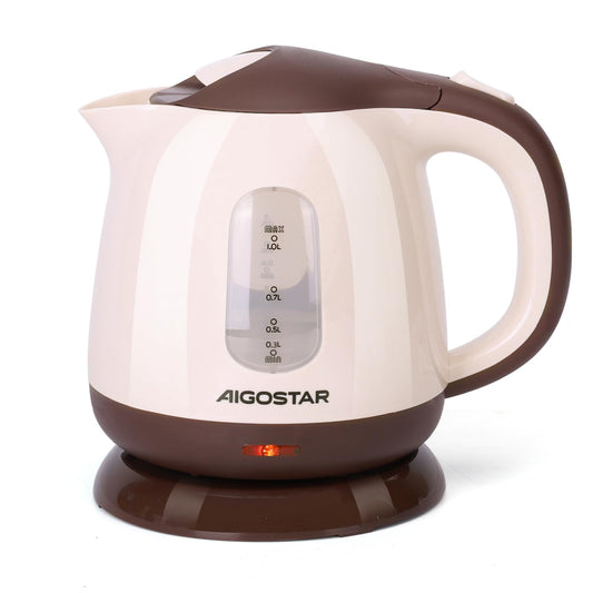 Aigostar Small Electric Kettle? 1 Litre 1100W Low Wattage Cordless Kettle for Travel Bedroom Camping Office? Lightweight Portable Kettle Electric?