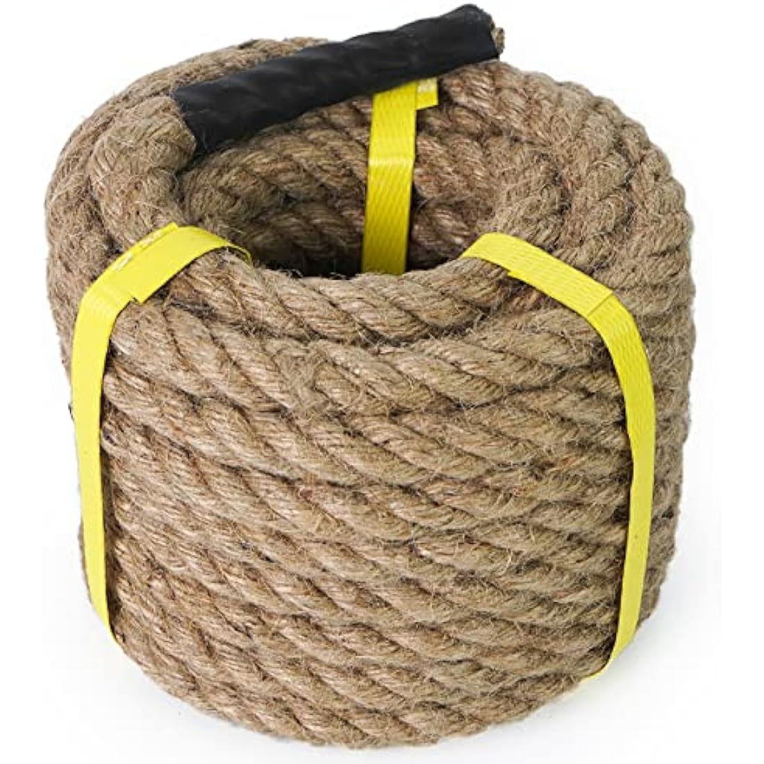 Aoneky Natural Jute Rope 14/16 /20/25 /30/40/ 50MM - Heavy Duty Twisted Hemp Rope for Crafts Nautical, Tug of War Rope, Climbing, Hammock - Garden Decking Rope for Decorate (25mm / 30m)