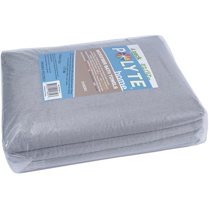 POLYTE Quick Dry Lint Free Microfibre Bath Towel, 76 x 145 cm, Pack of 4 (Grey)
