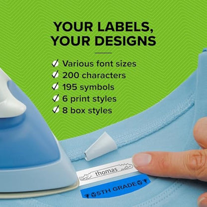 Dymo LetraTag LT-100H Label Maker Starter Kit+ | Handheld Label Printer Machine | with Paper, Clear Plastic Label Tape & Machine Holder | Ideal for Office or Home