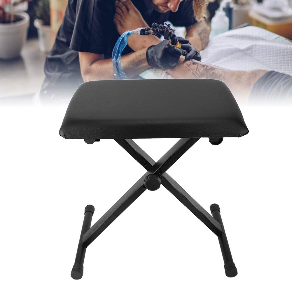 banapoy 3 Gear Height Adjustable Foot Rest, Tattoo Leg Rest Stool with Thick Cushion, Holds Up to 150kg