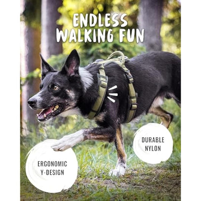 Rudelkönig dog harness Bella - Chest Harness with Handle - Adjustable no pull harness for dogs in Various Sizes - Escape proof dog harness for very large dogs