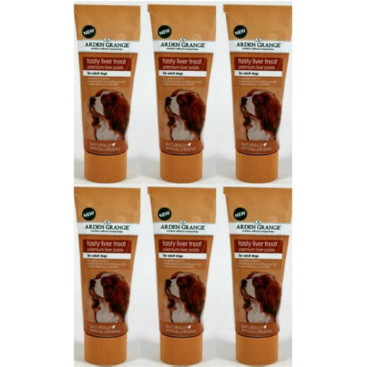 6 x 75g Arden Grange Liver Paste Dog Treat