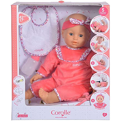 Corolle 9000150060 - Mon Grand Poupon Purple Chérie 42 cm French Doll with Charm and Vanilla Fragrance
