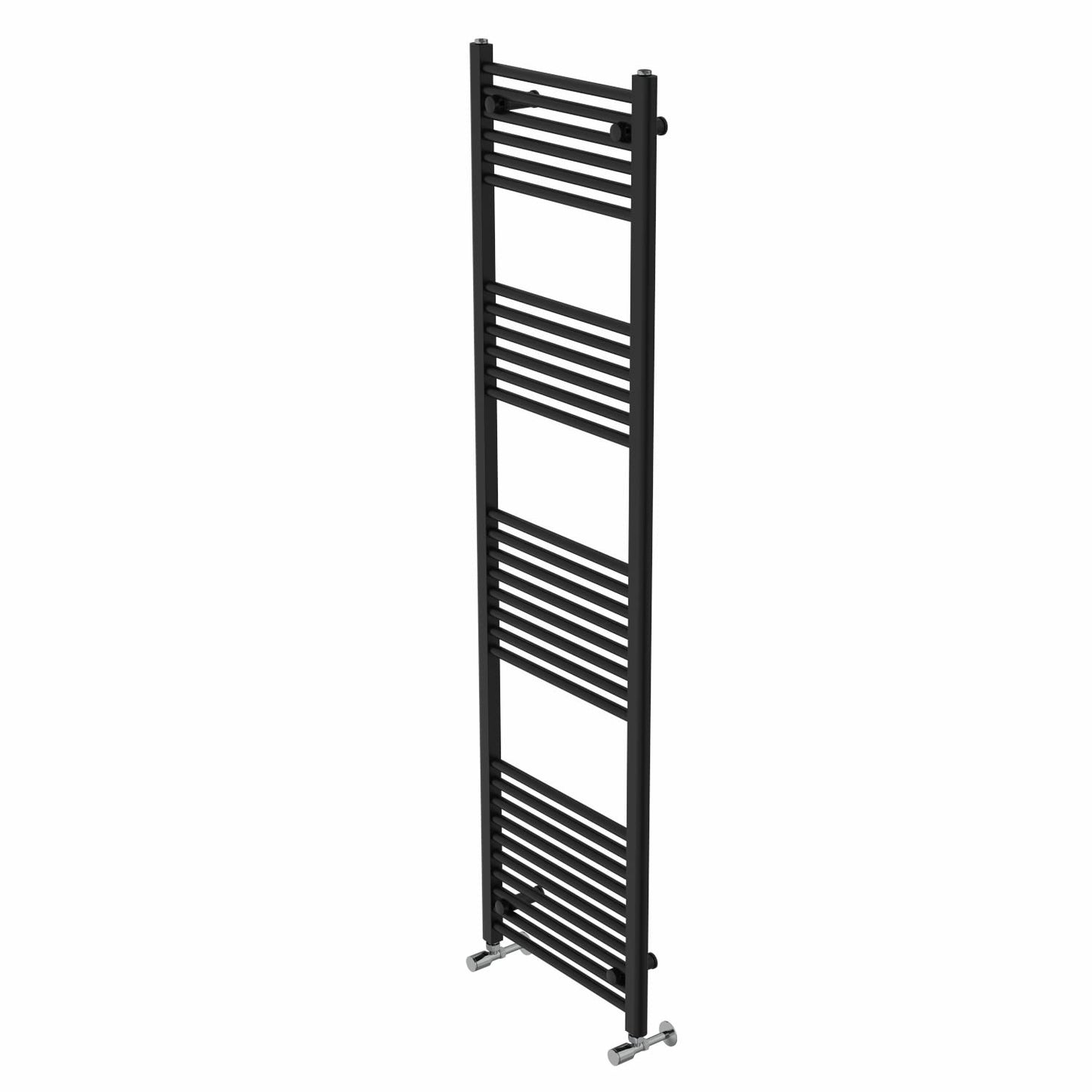 Warmehaus Straight Heated Towel Rail Black Bathroom Radiator 1800x500mm