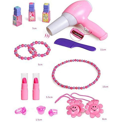 Delex® Girls Glamour Mirror Makeup Dressing Table Stool Playset Toy Vanity Light & Music Great Christmas XMAS Gift New