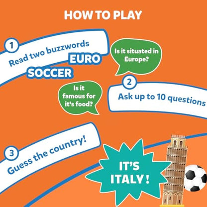 Skillmatics Guess in 10 Countries of the World, Perfect for Boys, Girls, Kids & Families Who Love Card Games, Educational Toys, Board Games, Trivia, Gifts for Ages 8, 9, 10 & Up