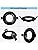 Wondlumi 20x Recessed Ceiling Lights Swivelling Downlight Mounting Frame 68mm Black Round Downlights for Ceiling, Including GU10 Socket