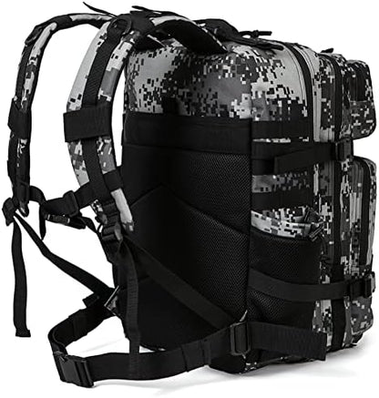 QT&QY Military Tactical Backpacks for Men Army Molle Daypack 25L/35L/45L Lage 3 Day Bug Out Bag Camping Hiking Rucksack with Bottle Holder
