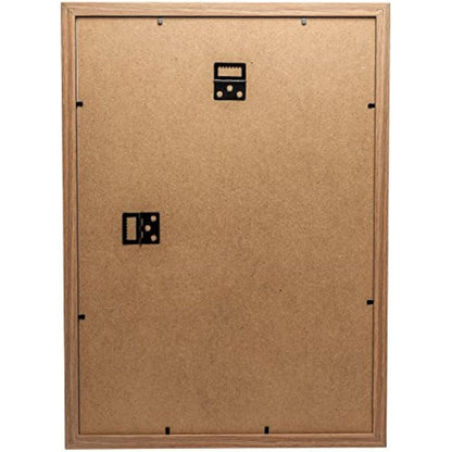 Hampton Frames | Sorbonne A3 Picture Frame | 30x42cm, Oak Effect, Acrylic Front, MDF | Wall Mount, Landscape or Portrait, Drop-In Back | Display Photos, Posters, Certificates