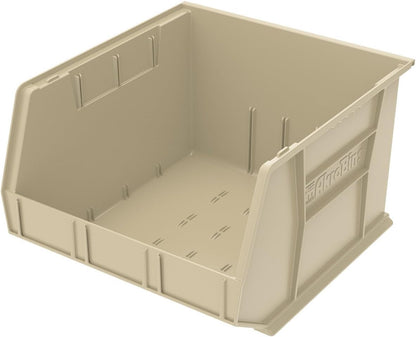 Akro-Mils 30270 Plastic Storage Stacking Hanging Akro Bin, 18-Inch by 16-Inch by 11-Inch, Stone, Case of 3