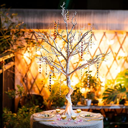 Sziqiqi 105cm White Twig Tree Easter Tree Centrepieces for Indoor Outdoor, Large Decorative Tree Branches Xmas Tall Ornamental Wishing Tree for