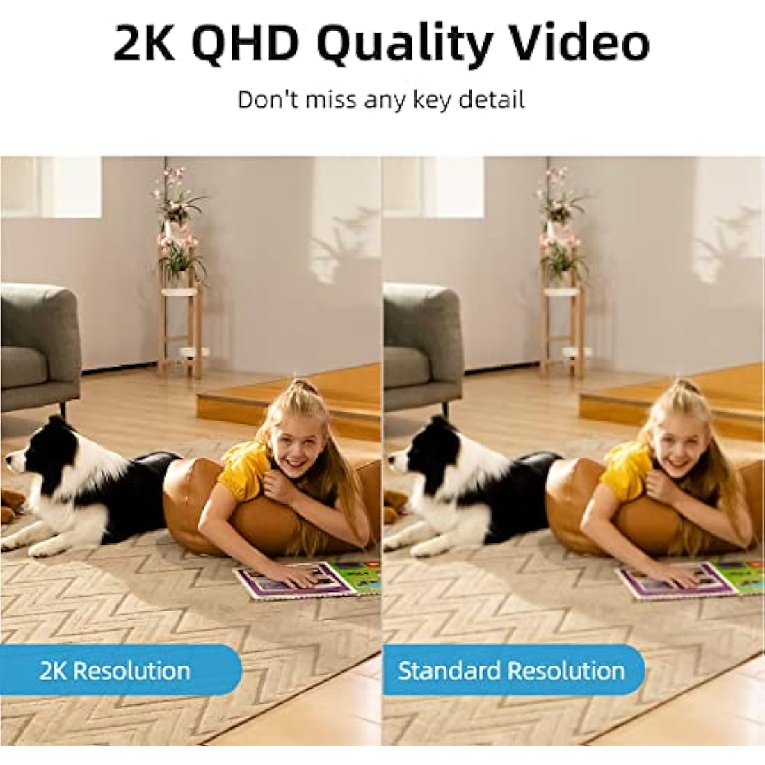 AOSU 2K Indoor Cameras 2-Pack – Plug-In WiFi Nanny Cam for Baby & Pets, Motion, Night Vision, Two-Way Audio