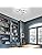 EIDISUNY LED Ceiling Light Modern 36W 3 Circle Silver LED Ceiling Lights Fixture for Hallway Office Bedroom Kitchen Dining Room Living Room Lamp - Silver, Cool White Light 6000K