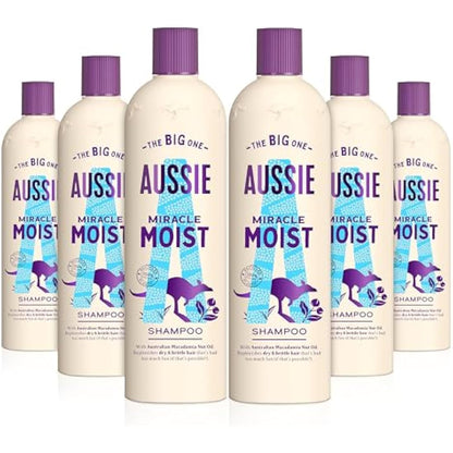 Aussie Miracle Moist Shampoo 500 ml - Pack of 6