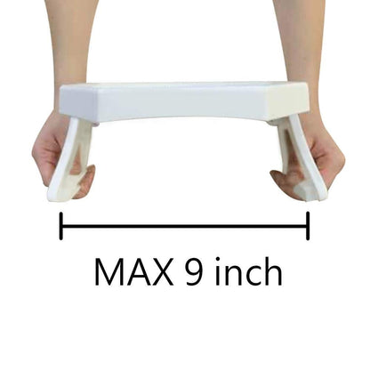 Clip-On Side Table for Sofa Armrest, Couch Tray for Drinks & Snacks(White)