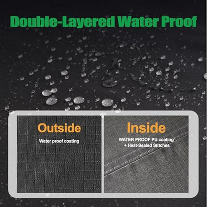 F&J Outdoors Garden Furniture Covers 274x208x84cm Large Outdoor Furniture Covers Waterproof Heavy Duty UV Resistant Tear Resistant Windproof Sectional Sofa Cover Garden Furniture Cover, Grey