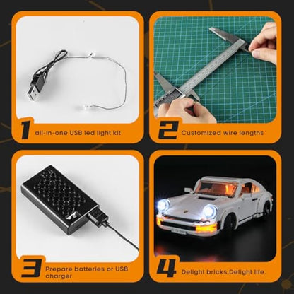 LIGHTAILING Light Set for (Creator 10295) Building Blocks Model - Led Light kit Compatible with Lego 10295(NOT Included The Model)