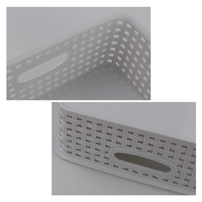 Gitany 6 Pack Desktop Storage Baskets, Plastic Office Baskets, A4 Storage Tray