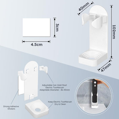 AOOHA Electric Toothbrush Holder,2 Packs Toothbrush Organizer for Bathroom