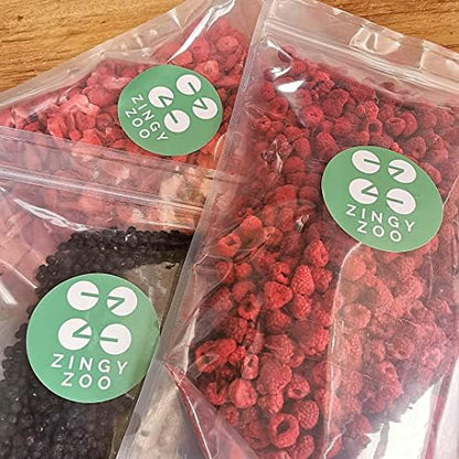 Freeze-Dried Raspberries | XXL 500g Premium Vegan Raw Freeze Dried Fruit | Freeze Dried Raspberries Whole Pieces of Raspberry | Dried Berries Dehydrated Raspberries Snacking, Baking, Cocktails, Drinks