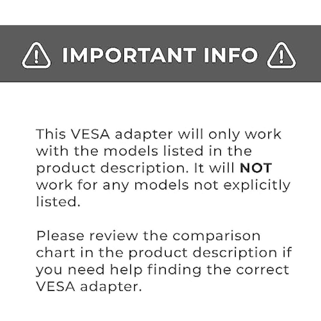 HumanCentric VESA Mount Adapter Bracket Compatible with Samsung CF591 Series Curved 27-inch LC27F591FDNXZA