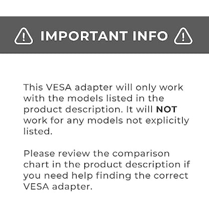HumanCentric VESA Mount Adapter Bracket Compatible with Samsung CF591 Series Curved 27-inch LC27F591FDNXZA