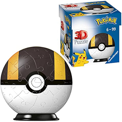 Ravensburger Pokemon Ultra Ball - 3D Jigsaw Puzzle Ball for Kids Age 6 Years Up - 54 Pieces - No Glue Required - Pokeball