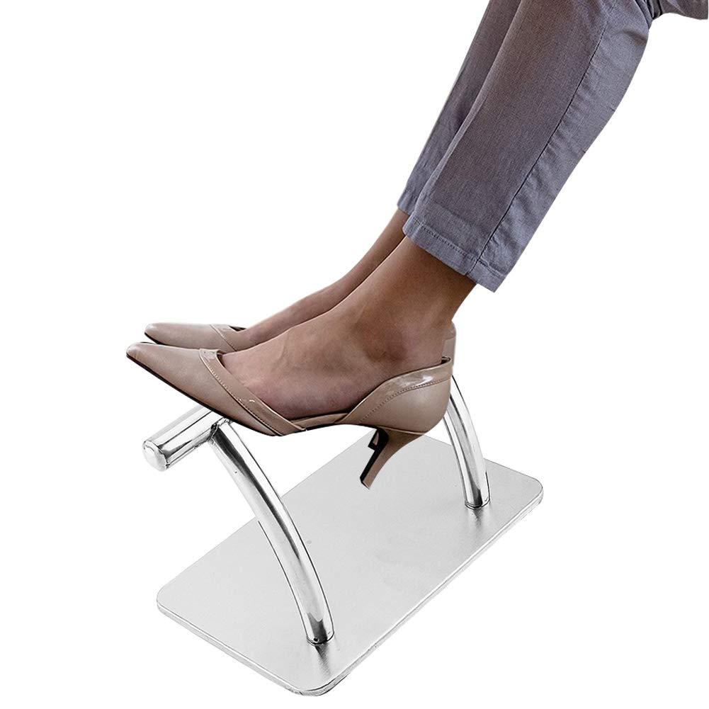 Greensen Stainless Steel Salon Footrest, Professional Foot Rest Barber Salon, Non-slip Beauty Salon Footrest