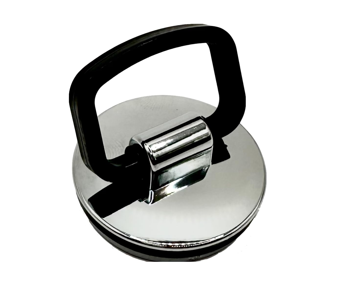 Bath OR Kitchen Sink Chrome Effect Plastic Plug with Easy Grip Handle 44mm Diameter