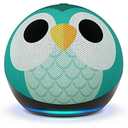 Echo Dot Kids (Newest gen) | Wi-Fi and Bluetooth smart speaker with Alexa | With 1 year of Amazon Kids+ content | Owl