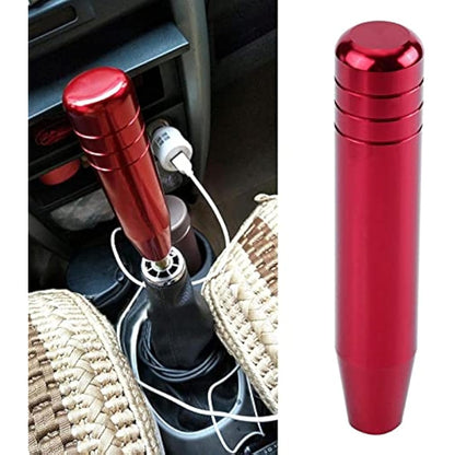EBTOOLS Shifter Gear for A Car - Universal Car Manual Gear Shift Knob Handle Shifter Lever 18Cm Aluminum Alloy(Black Red Blue)(Red)