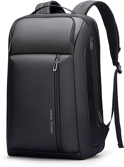 MARK RYDEN 15.6 inch Business Laptop Backpack, Expandable 25L-35L Large Capacity Travel Backpack, Water-resistant Cabin Backpack 45x30x25cm, Work Backpack with USB-C for Men