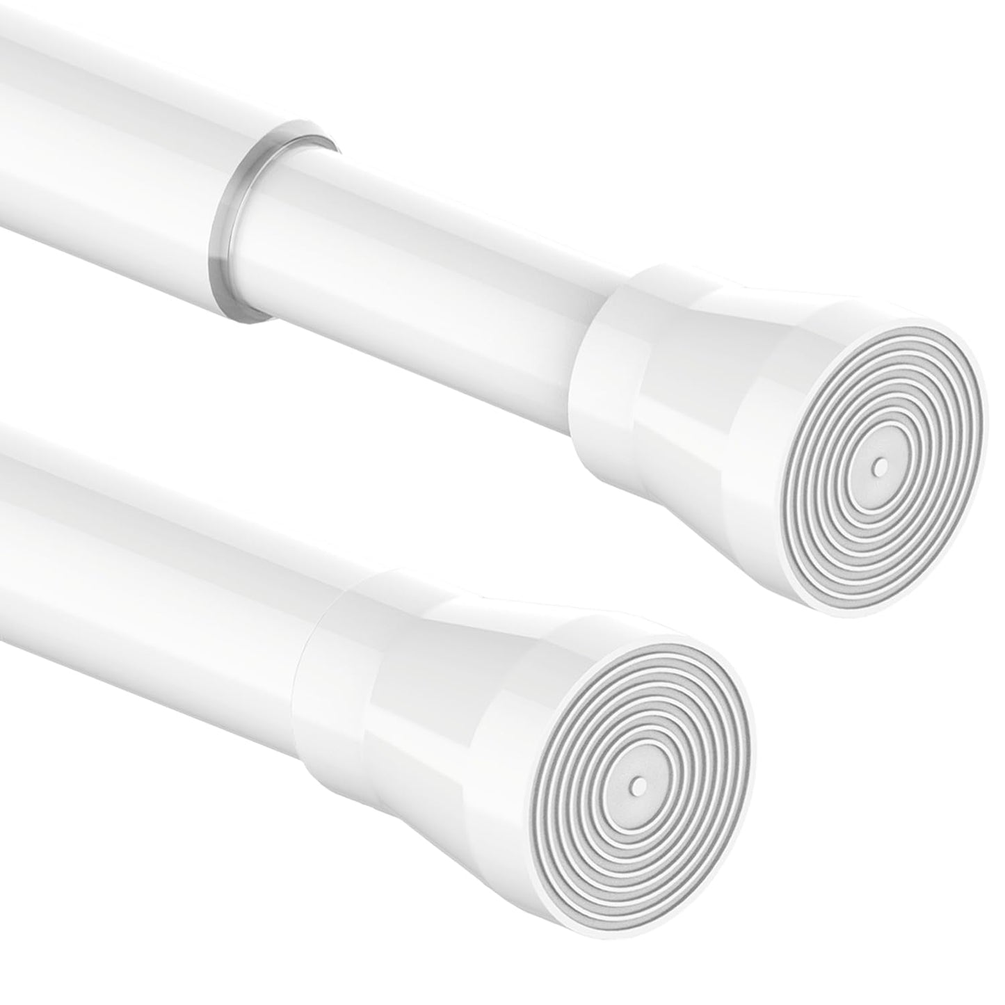 1PC Tension Rod for Shower Curtain Rail No Drilling Extendable Telescopic Curtain Rod Easy Fitting for Bathroom White, 85?265cm, ?32mm