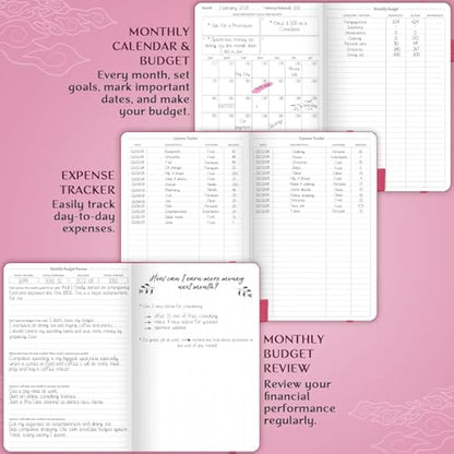 Legend Budget Planner – Financial Organizer Book. Money Account & Expense Tracker Notebook Journal for Household Monthly Budgeting (Hot Pink)