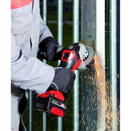 Einhell Power X-Change 115mm (4 Inch) Cordless Angle Grinder - 18V Disc Battery Grinder For Cutting, Grinding And Polishing - TE-AG 18/115 Li Solo Power Tool (Battery Not Included)