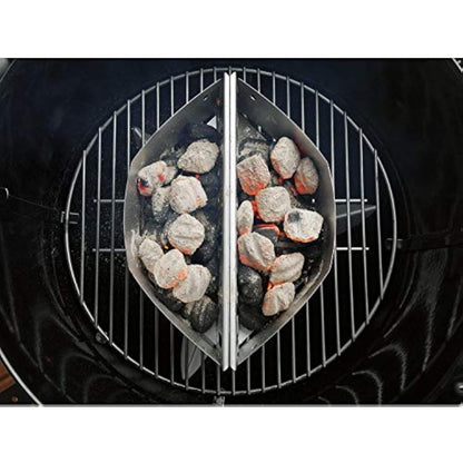 GFTIME 7403 Charcoal Baskets for Weber 47/57/67cm Charcoal Grills, Charcoal Briquette basket for Weber Kettle, One Touch and Master Touch series, Coal Fuel Holders for other Charcoal Grills. 2 Pack