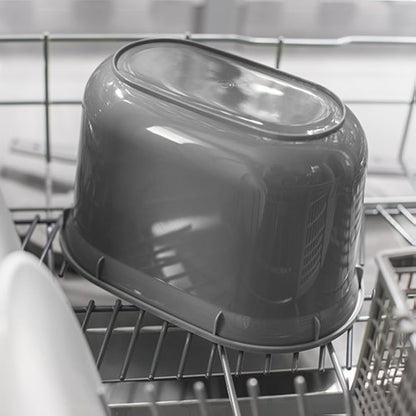 Addis 2.5L Compost Caddy - White & Metallic