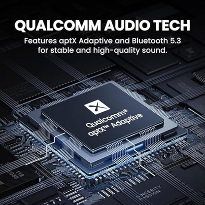 Avantree Relay - Airplane Bluetooth 5.3 Adapter with Qualcomm aptX Adaptive, Supports 2 AirPods or Headphones, 20H Playtime, 3.5mm AUX Jack Wireless Audio Transmitter for Planes, Airline, Travel