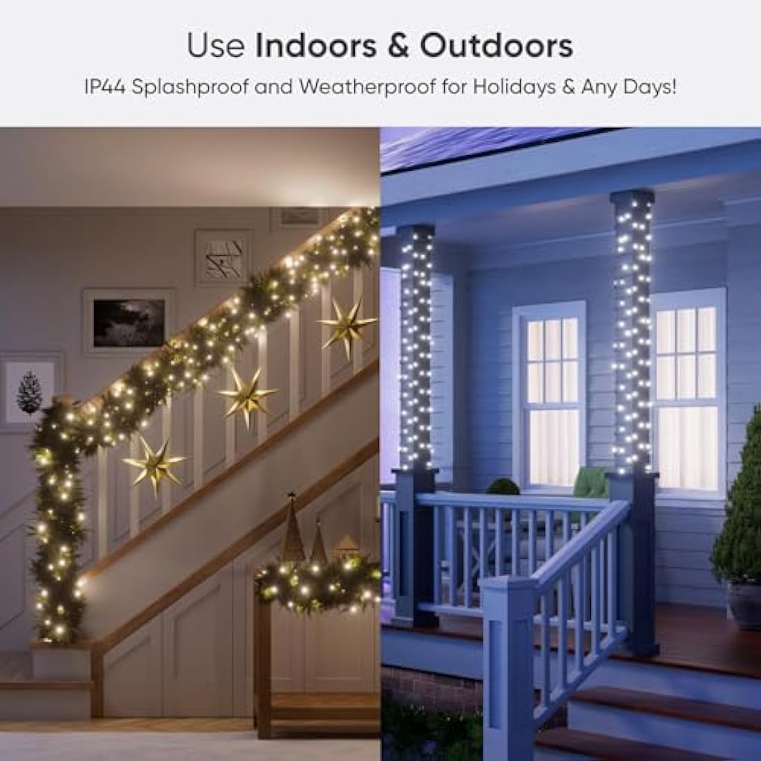 Nanoleaf Matter Essentials 20M RGB LED Smart String Holiday Lights - Thread & Wi-Fi, Matter Over Thread, Bluetooth Colour Changing LED String Light, Works with Google Apple, Room Decor & Gaming