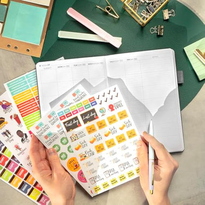 Clever Fox Teacher Planner – School Year Planner with Calendars & Lesson Plans – Teacher Plan Book for Classroom & Homeschool Organization - Undated, A5 Size, Hardcover (Grey)